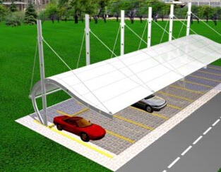 膜結(jié)構(gòu)車(chē)棚的防紫外線(xiàn)功能